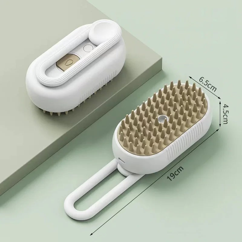 Steam Brush ,3 in 1 Electric Sprays Massage Combs