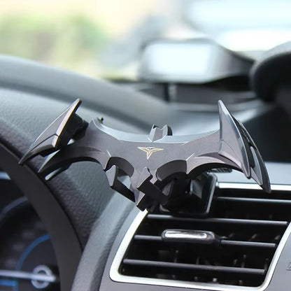 Bat-Shaped Car Phone Holder – Gravity Buckle, Air Vent Mount for 4-6.5 Inch Devices