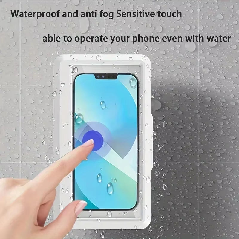 Universal Waterproof Anti-Fog Phone Case – Touchscreen-Compatible for Shower & Bathroom Use