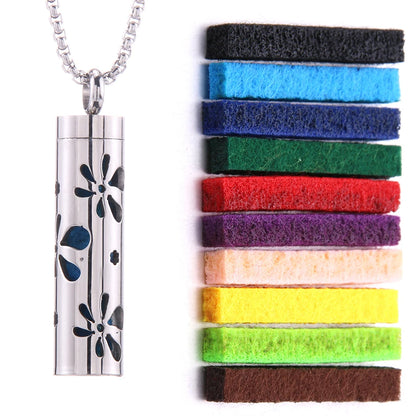 Aromatherapy Diffuser Necklace – Stainless Steel Essential Oil Locket