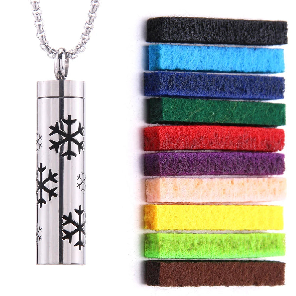 Aromatherapy Diffuser Necklace – Stainless Steel Essential Oil Locket