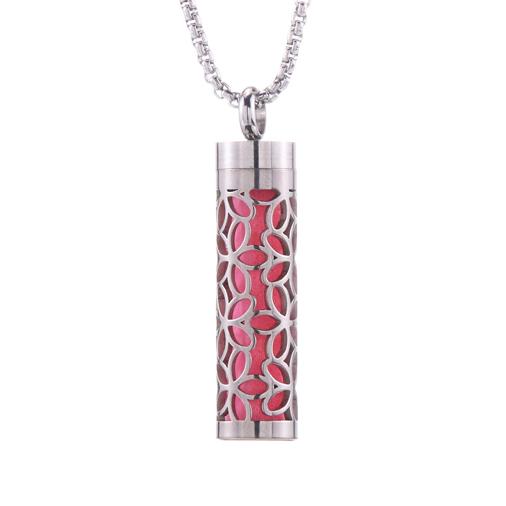 Aromatherapy Diffuser Necklace – Stainless Steel Essential Oil Locket