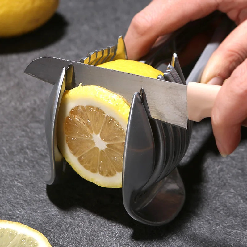 Stainless Steel Handheld Slicer – Easy Cutter for Orange, Lemon, Tomato & Onion