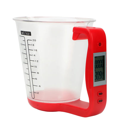 Digital Measuring Cup Scale – LCD Display, Temperature Sensor & Beaker Function