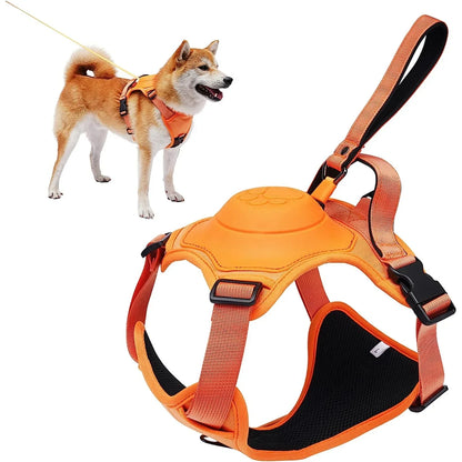 Dog Harness & Retractable Leash All-in-One  – Anti-Burst, Anti-Twist, Adjustable & Breathable