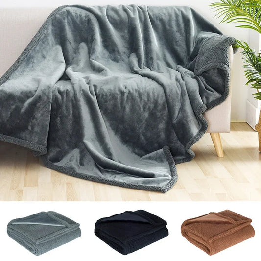 Luxury Shaggy Blanket – Warm, Cozy, Waterproof, Thickened Microfiber for Winter & Couples