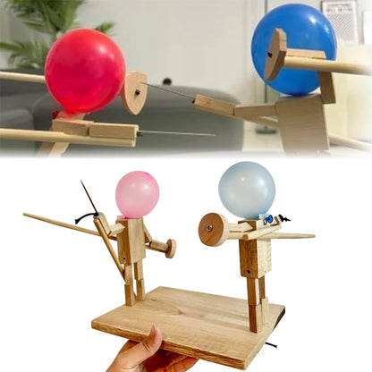 Balloon Bamboo Man Battle – Thickened Fencing Puppets Game for 2 Players