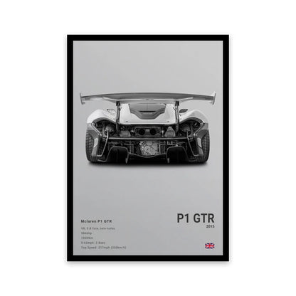 Famous Cars Canvas Art – R8, RS3, M3, M5, G63, F40, STO Posters for Home Decor (Unframed)