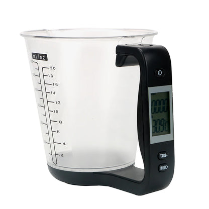 Digital Measuring Cup Scale – LCD Display, Temperature Sensor & Beaker Function