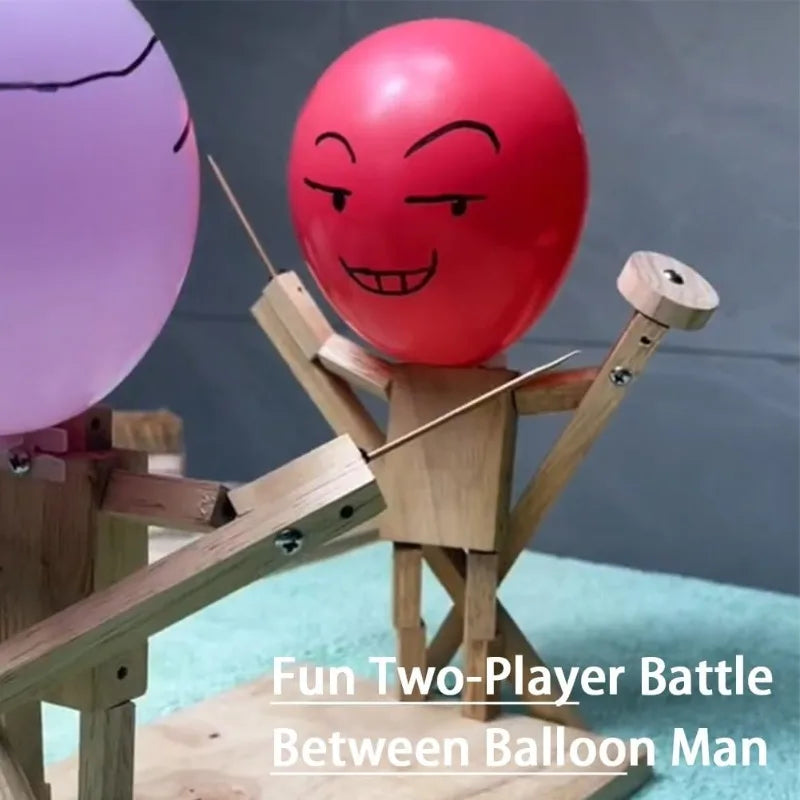 Balloon Bamboo Man Battle – Thickened Fencing Puppets Game for 2 Players