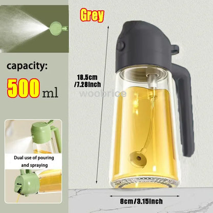 Glass Oil Sprayer – Kitchen Dispenser for Cooking, BBQ & Baking