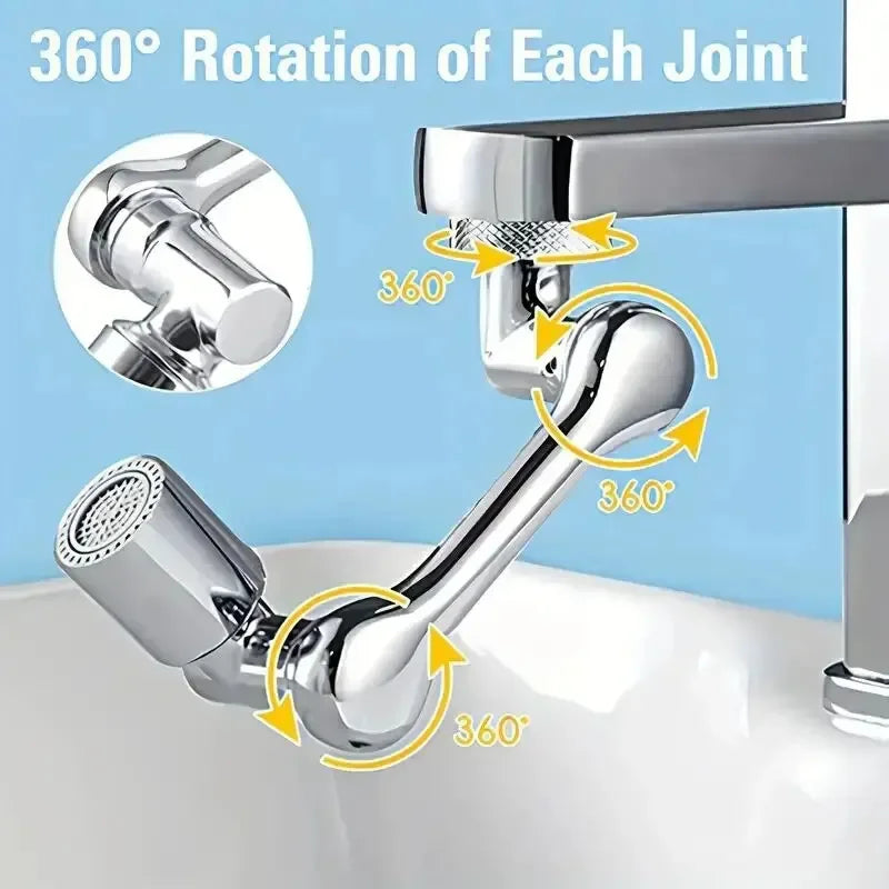 Rotating Faucet Extender – ABS Robotic Arm for Bathroom Sink , 2 PCS