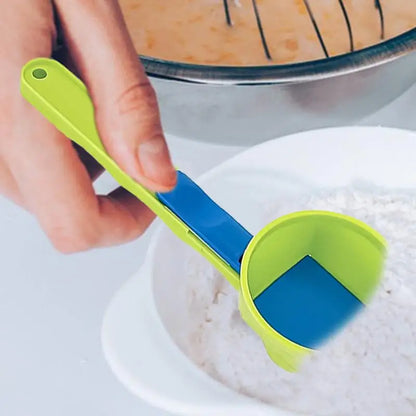 No-Spill Measuring Spoon Funnel – Easy Refill for Protein Powder, Sports Drinks & Baby Formula