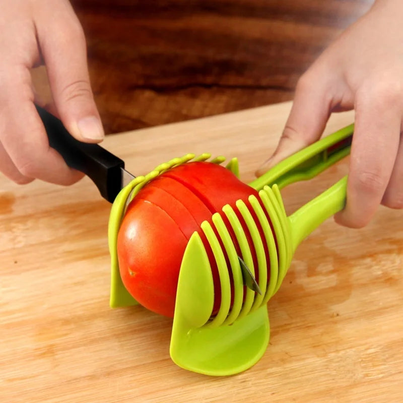 Stainless Steel Handheld Slicer – Easy Cutter for Orange, Lemon, Tomato & Onion