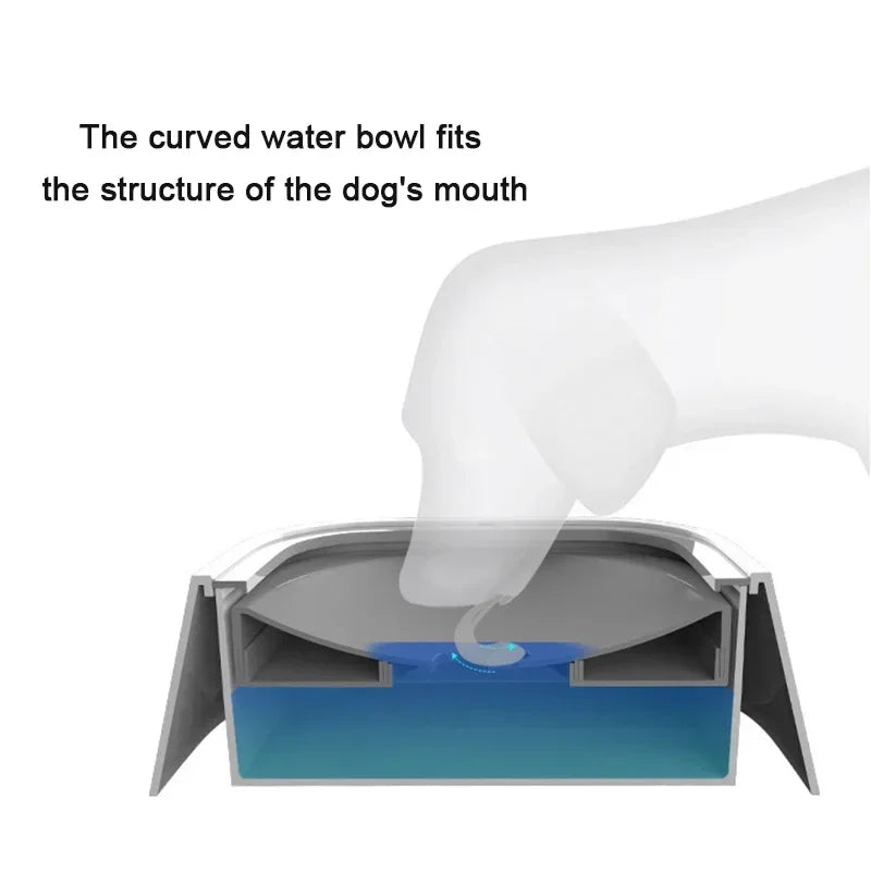 Floating Non-Wetting Cat Bowl – No-Spill Water Dispenser for Pets