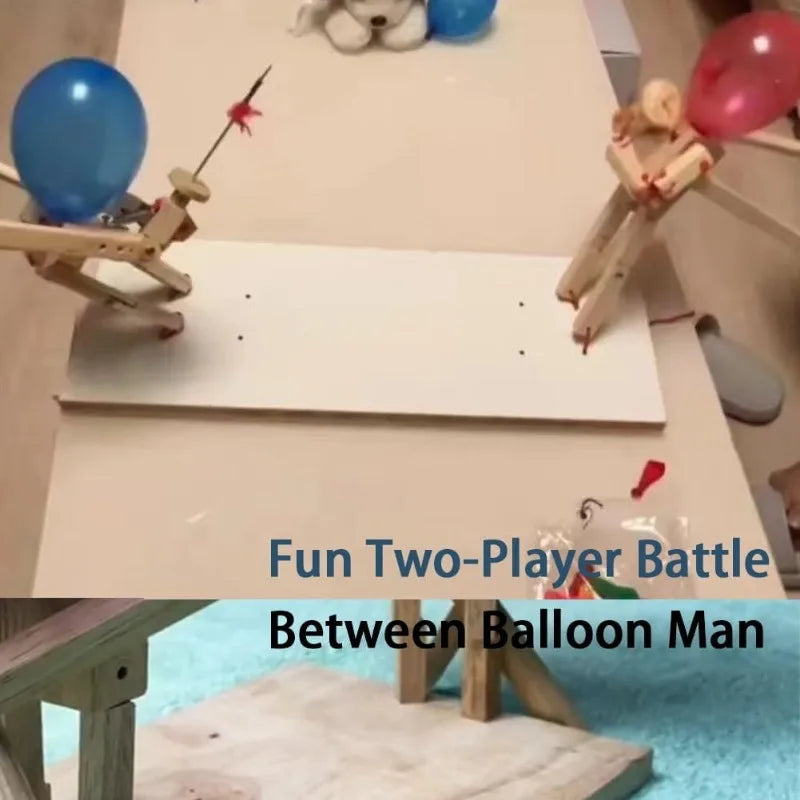 Balloon Bamboo Man Battle – Thickened Fencing Puppets Game for 2 Players