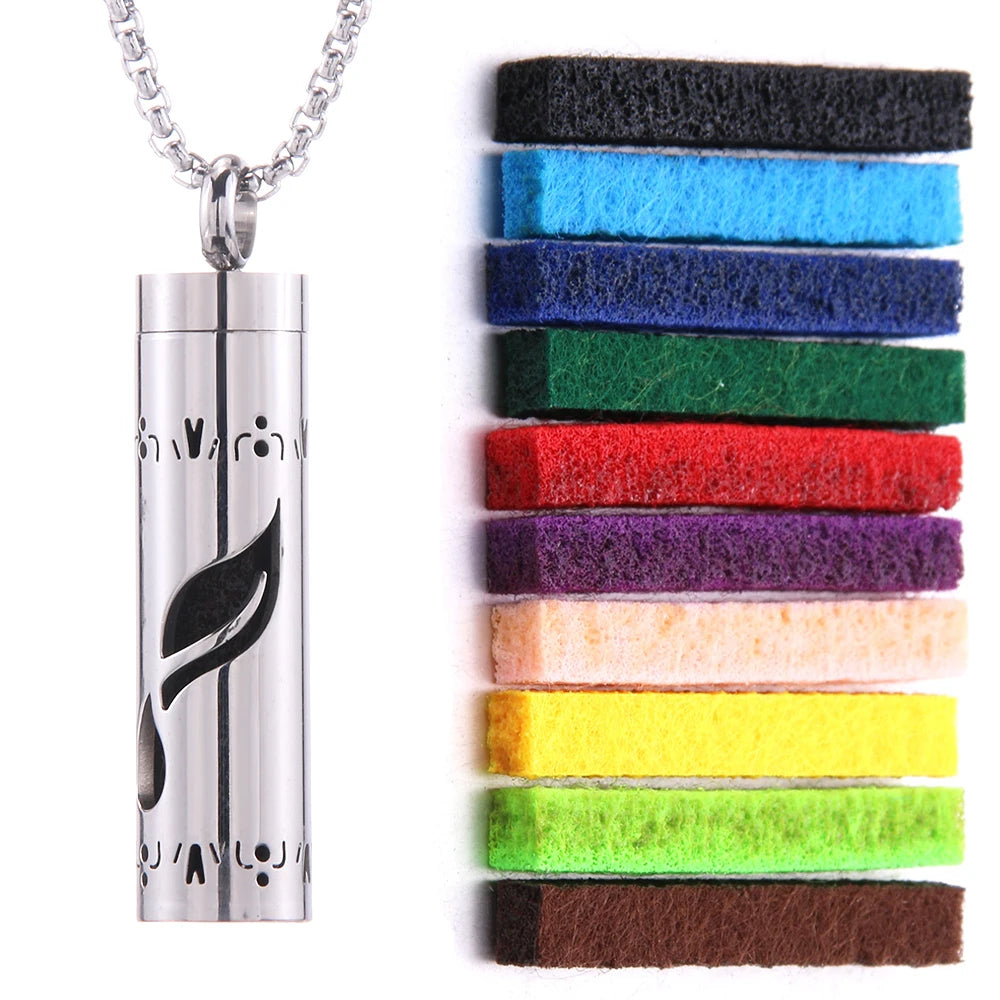 Aromatherapy Diffuser Necklace – Stainless Steel Essential Oil Locket