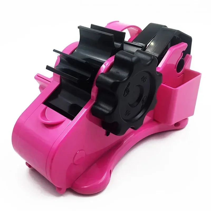 Semi-Automatic Multi-Roll Tape Dispenser – Reusable Cutter with Storage Compartment