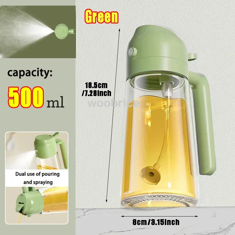 Glass Oil Sprayer – Kitchen Dispenser for Cooking, BBQ & Baking