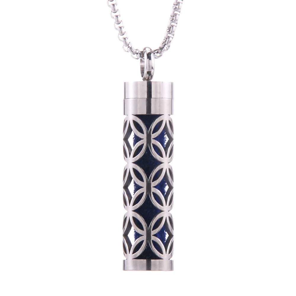 Aromatherapy Diffuser Necklace – Stainless Steel Essential Oil Locket