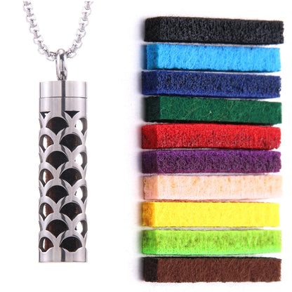 Aromatherapy Diffuser Necklace – Stainless Steel Essential Oil Locket