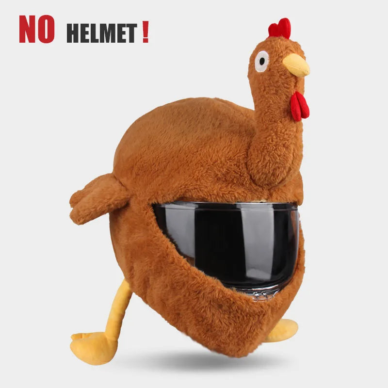 Helmet Protection Headgear Cover Cartoon Fluffy Plush Set for Motorcycle Full-Face Protective Case Motorbike Safety Trendy