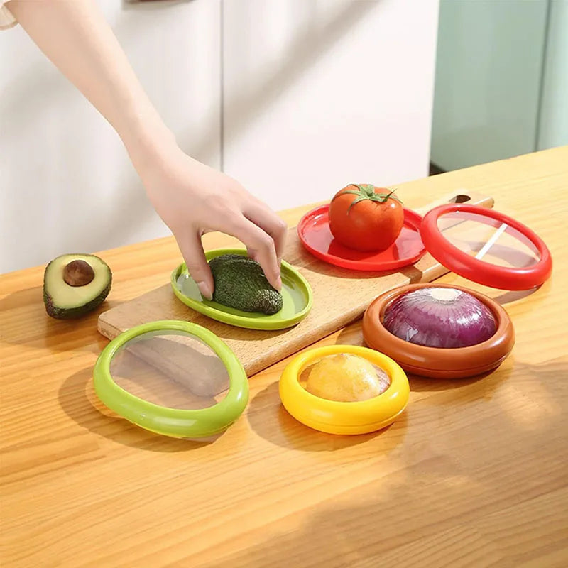 Airtight Fruit & Veggie Storage – Reusable Preservation Seal Covers