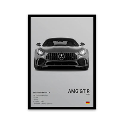 Famous Cars Canvas Art – R8, RS3, M3, M5, G63, F40, STO Posters for Home Decor (Unframed)