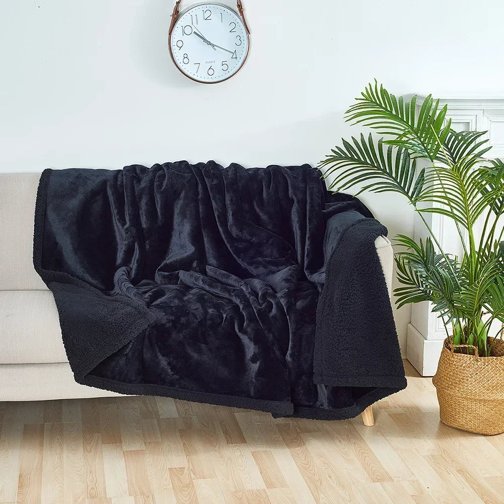 Luxury Shaggy Blanket – Warm, Cozy, Waterproof, Thickened Microfiber for Winter & Couples