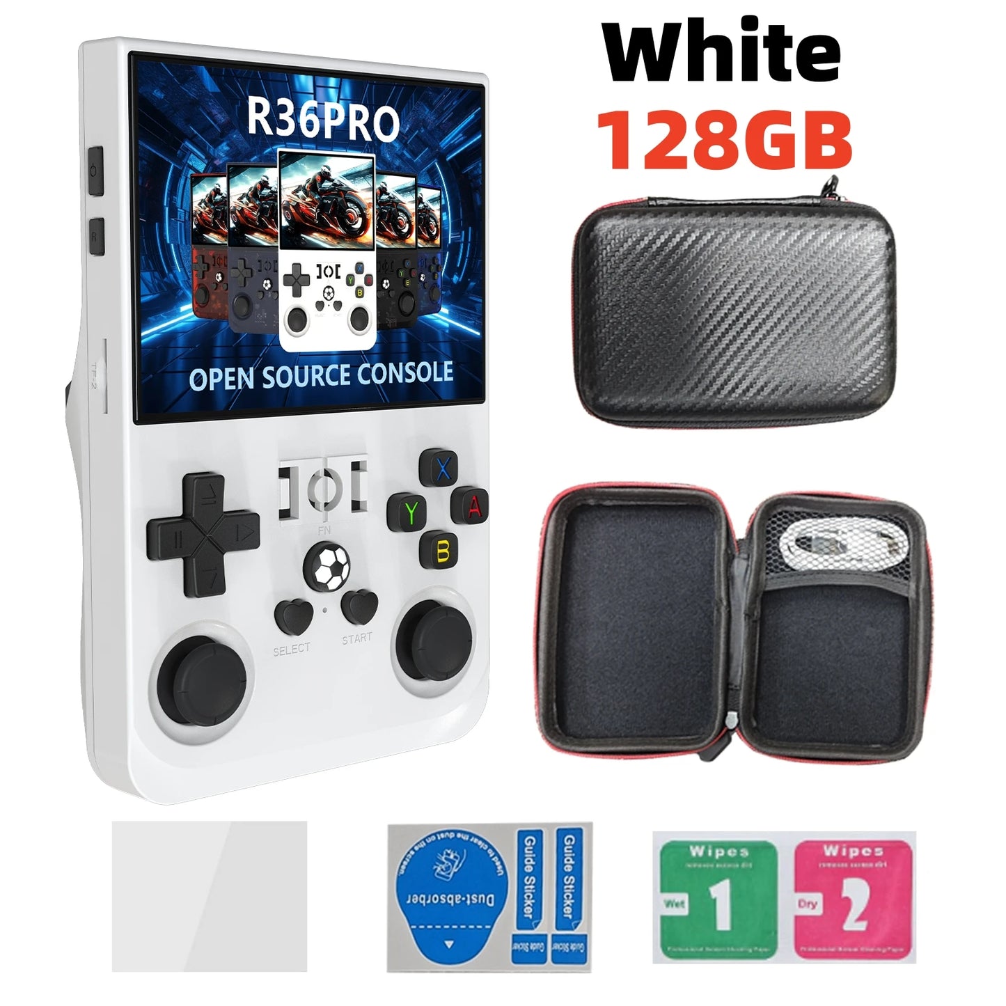 R36 PRO Open-Source Retro Handheld – Linux-Powered, 3.5” IPS Screen, 128GB of Classic Games!