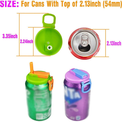 Silicone Can Lids & Straws – BPA-Free, Reusable Covers for Soda, Beer & Juice