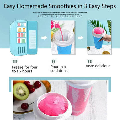 DIY Slushie Cup – Quick Freezing, Squeezable Ice Cream & Smoothie Maker