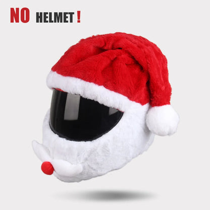 Helmet Protection Headgear Cover Cartoon Fluffy Plush Set for Motorcycle Full-Face Protective Case Motorbike Safety Trendy