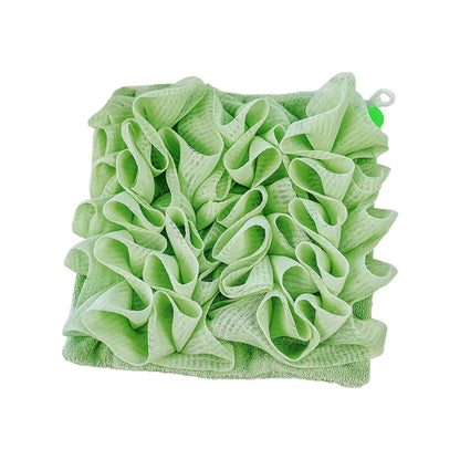 Bath Ball Towel Loofah – Soft Exfoliating Mesh Shower Sponge with Drawstring Closure