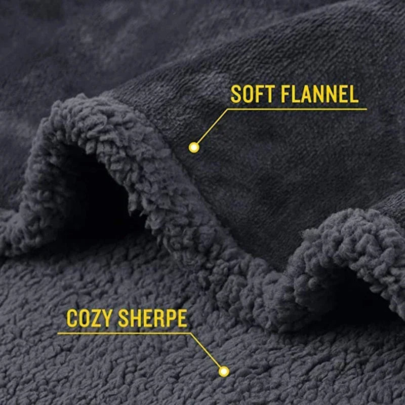 Luxury Shaggy Blanket – Warm, Cozy, Waterproof, Thickened Microfiber for Winter & Couples