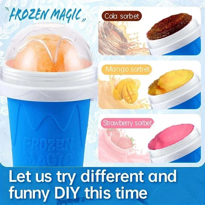 DIY Slushie Cup – Quick Freezing, Squeezable Ice Cream & Smoothie Maker