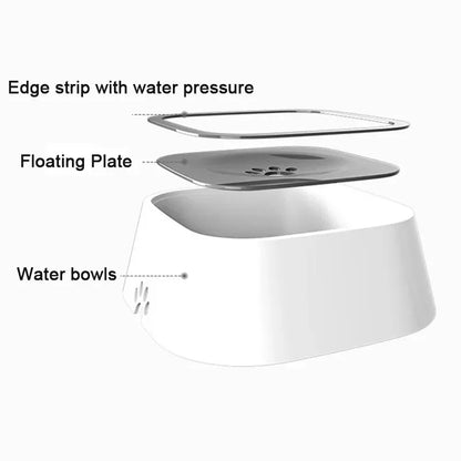 Floating Non-Wetting Cat Bowl – No-Spill Water Dispenser for Pets