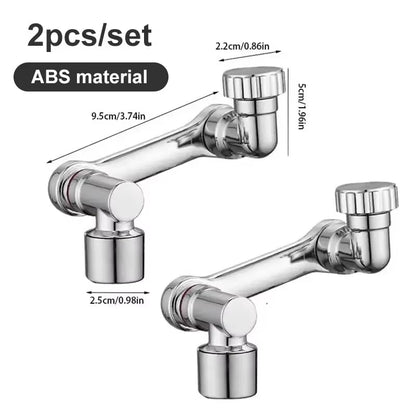 Rotating Faucet Extender – ABS Robotic Arm for Bathroom Sink , 2 PCS