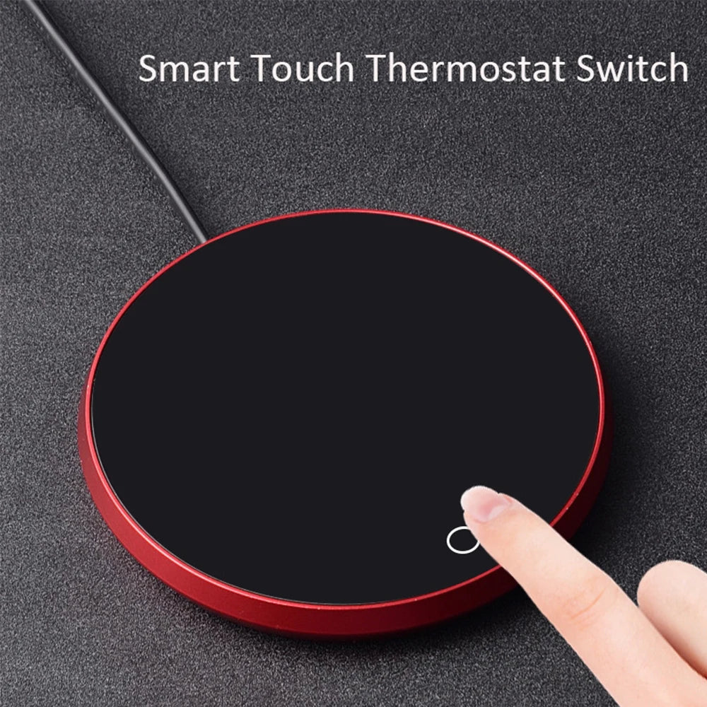 Mini Portable USB Cup Warmer 3 Gear Coffee Mug Heating Coaster Smart Thermostatic Hot Plate Milk Tea Water Heating Pad Heater